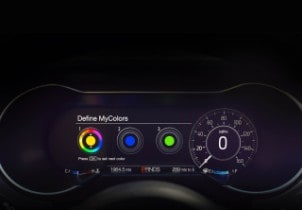 2018 Ford Mustang digital instrument cluster